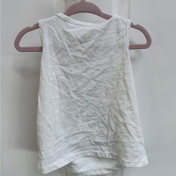 NWOT The Children’s Place 18-24M Girls White Unicorn Tank Top Blouse - Picture 3 of 4